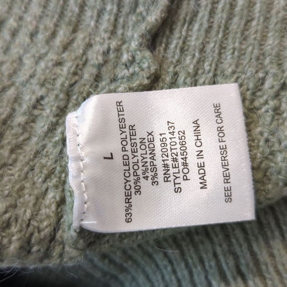 NEW Pink Rose Knit Polo Sweater Short Set Willow Green L leisure fall spring - Picture 8 of 9